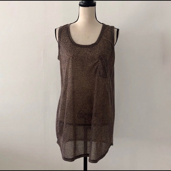 A Pea in the Pod Animal Print Tank Shirt Size L - Picture 1 of 13